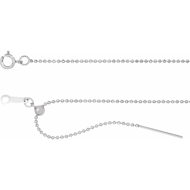 1mm Bead Chain Adjustable Threader Chain