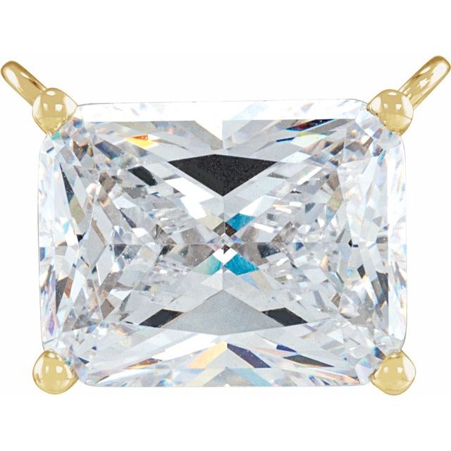 Emerald 4-Prong Wire Basket Necklace Center Mounting