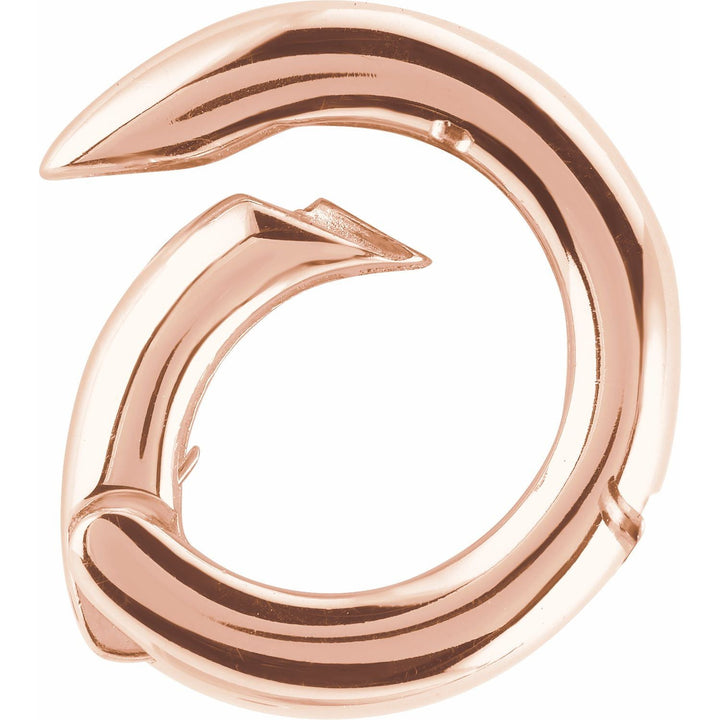 14K rose gold charm clasp.