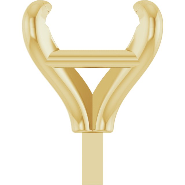 Square 4 Claw Basket Pre-Notched Peg Setting Blank Finding