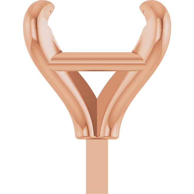 Square 4 Claw Basket Pre-Notched Peg Setting Blank Finding