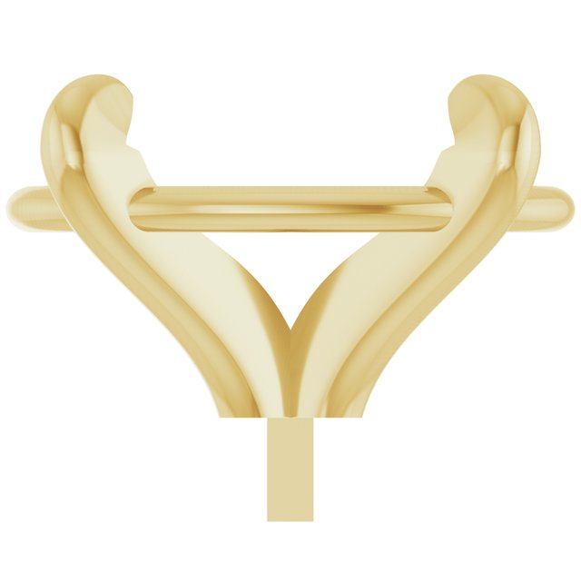 Oval 4 Claw Basket Pre-Notched Peg Setting Blank Finding