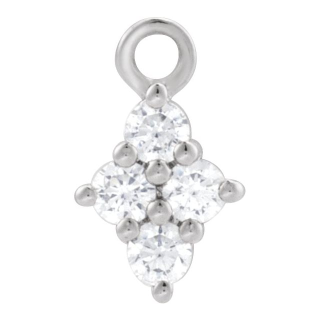 Natural Diamond Cluster Dangle