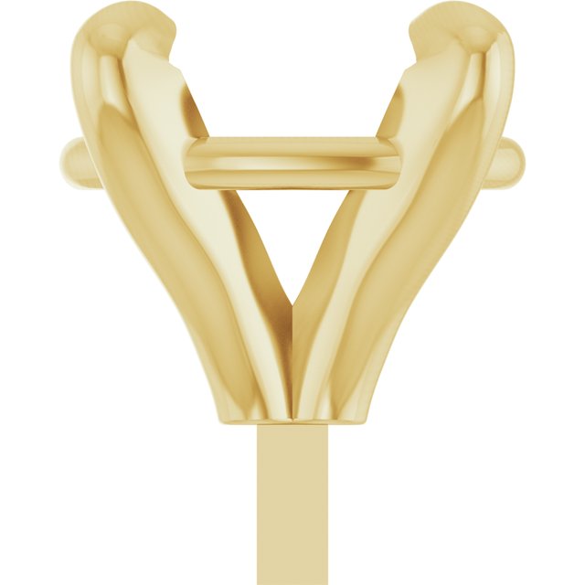 Oval 4 Claw Basket Pre-Notched Peg Setting Blank Finding