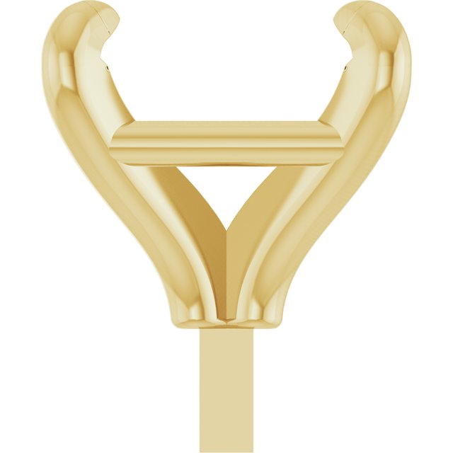 Square 4 Claw Basket Pre-Notched Peg Setting Blank Finding