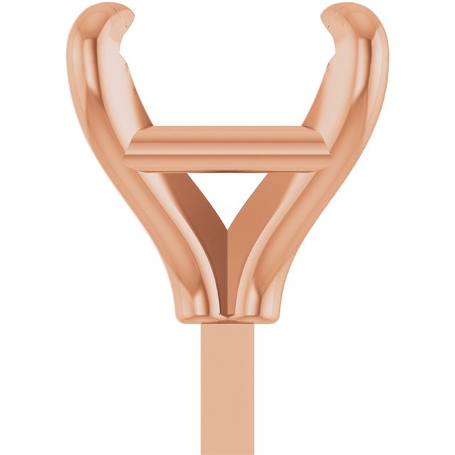 Square 4 Claw Basket Pre-Notched Peg Setting Blank Finding