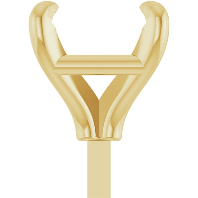 Square 4 Claw Basket Pre-Notched Peg Setting Blank Finding