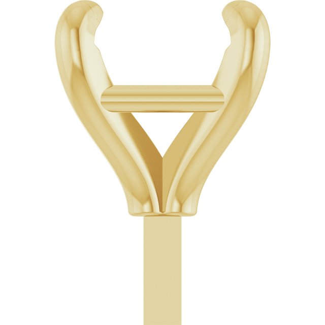 Square 4 Claw Basket Pre-Notched Peg Setting Blank Finding