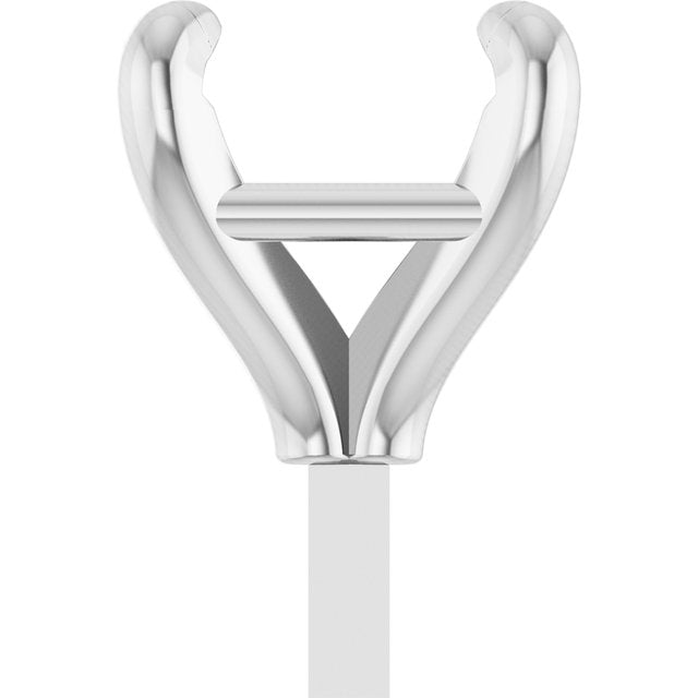 Square 4 Claw Basket Pre-Notched Peg Setting Blank Finding