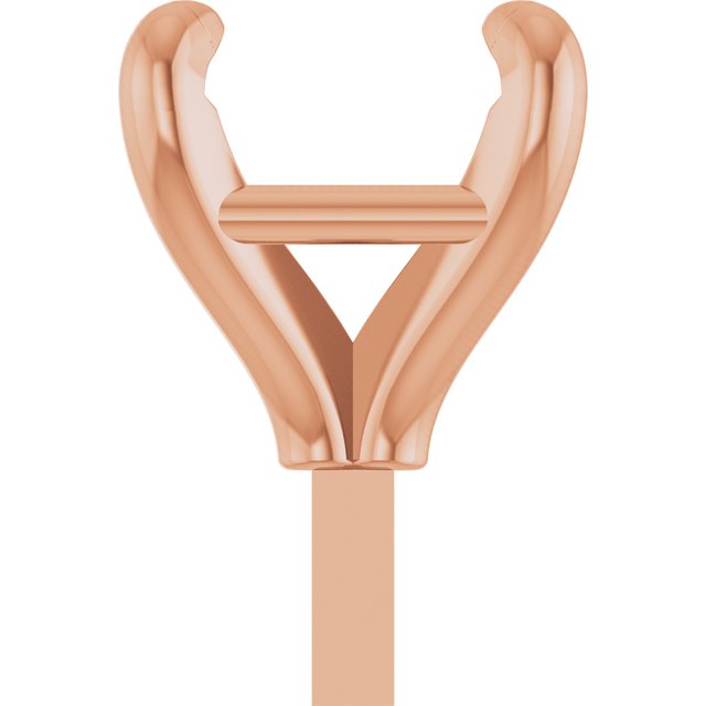 Square 4 Claw Basket Pre-Notched Peg Setting Blank Finding