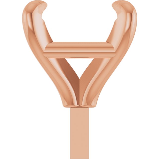 Square 4 Claw Basket Pre-Notched Peg Setting Blank Finding