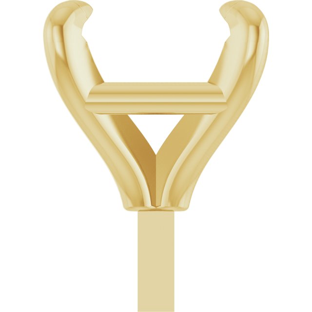 Square 4 Claw Basket Pre-Notched Peg Setting Blank Finding