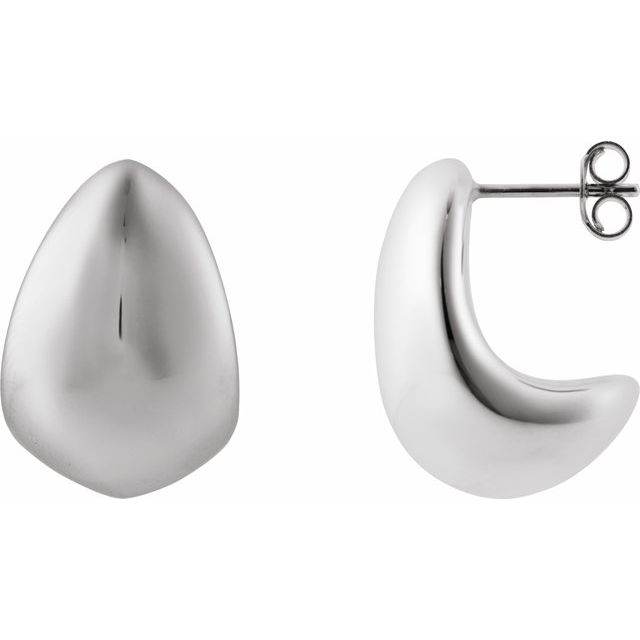 14K Yellow Electroform Teardrop Earrings