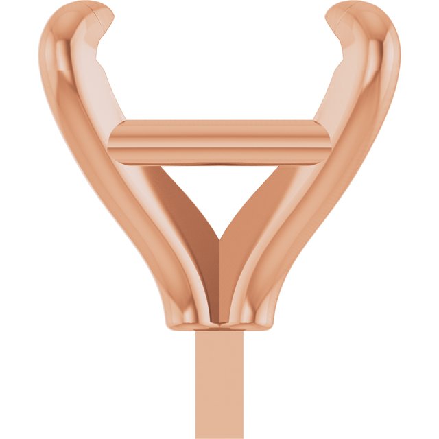 Square 4 Claw Basket Pre-Notched Peg Setting Blank Finding