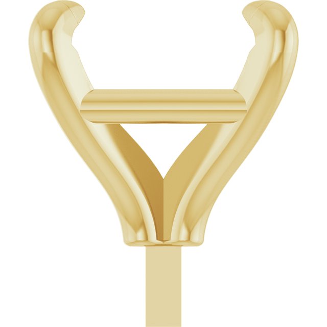 Square 4 Claw Basket Pre-Notched Peg Setting Blank Finding