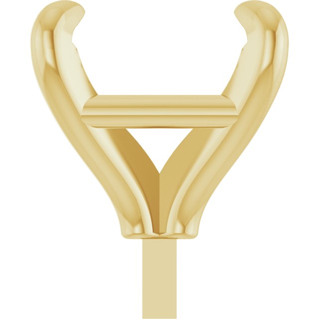 Square 4 Claw Basket Pre-Notched Peg Setting Blank Finding