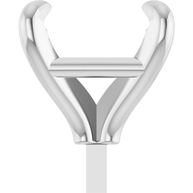 Square 4 Claw Basket Pre-Notched Peg Setting Blank Finding