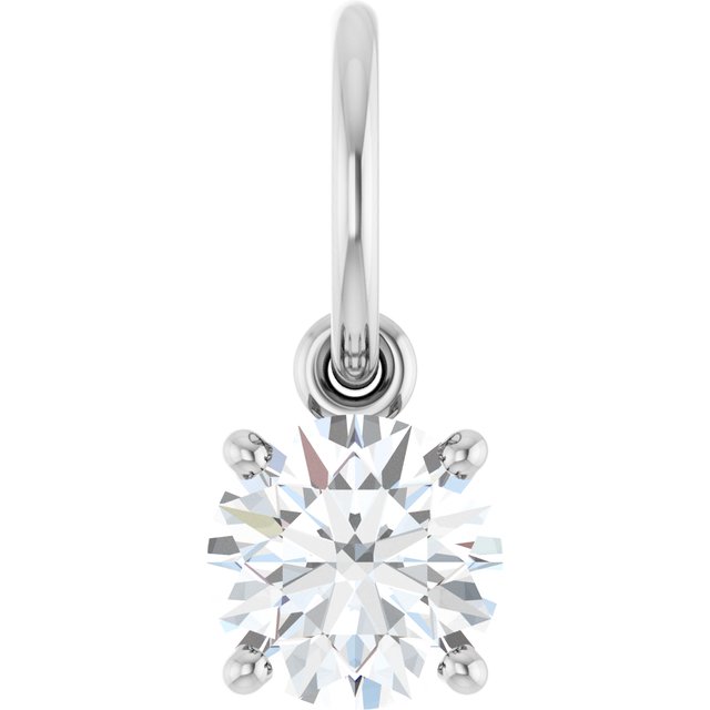 Round 4 Prong Basket Charm/Pendant Mounting Settings