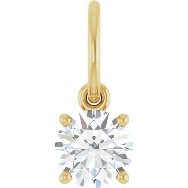 Round 4 Prong Basket Charm/Pendant Mounting Settings