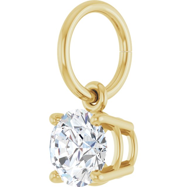 Round 4 Prong Basket Charm/Pendant Mounting Settings