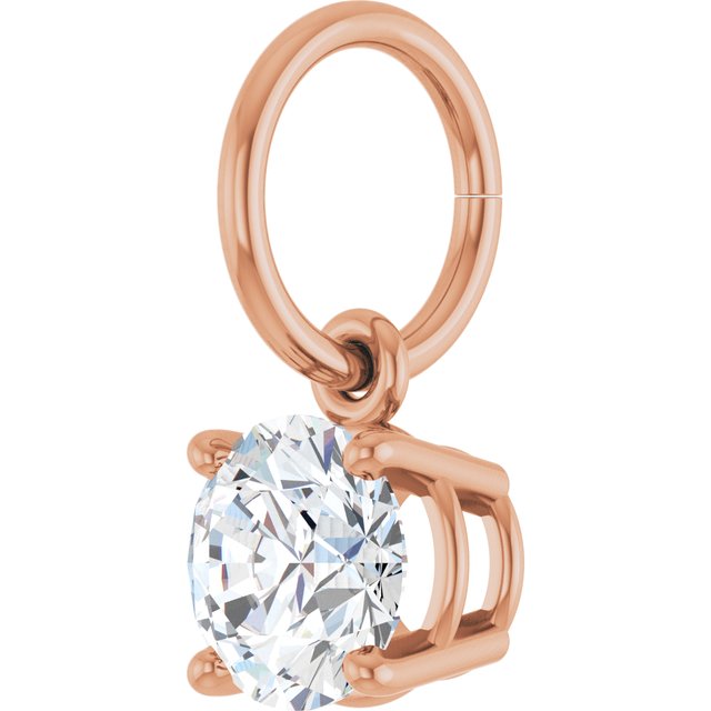 Round 4 Prong Basket Charm/Pendant Mounting Settings