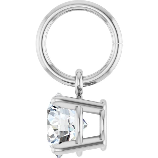 Round 4 Prong Basket Charm/Pendant Mounting Settings