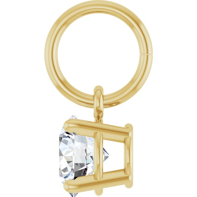 Round 4 Prong Basket Charm/Pendant Mounting Settings