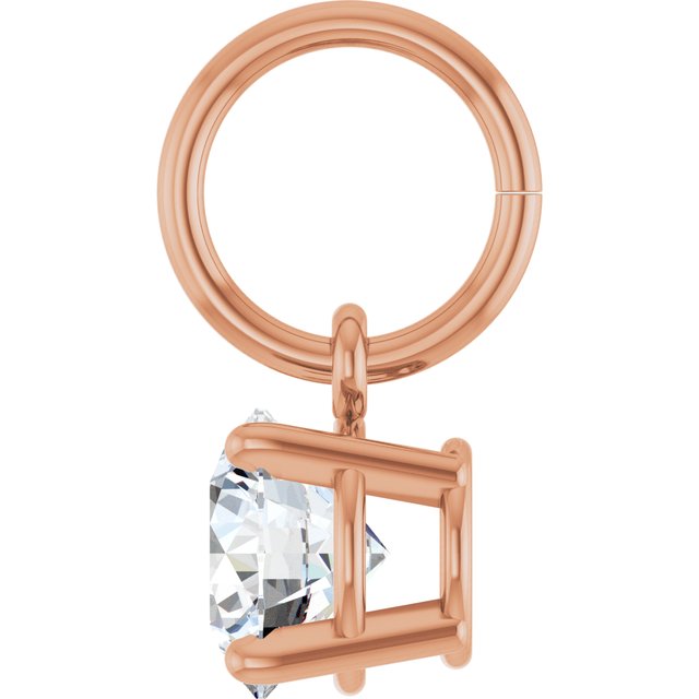 Round 4 Prong Basket Charm/Pendant Mounting Settings
