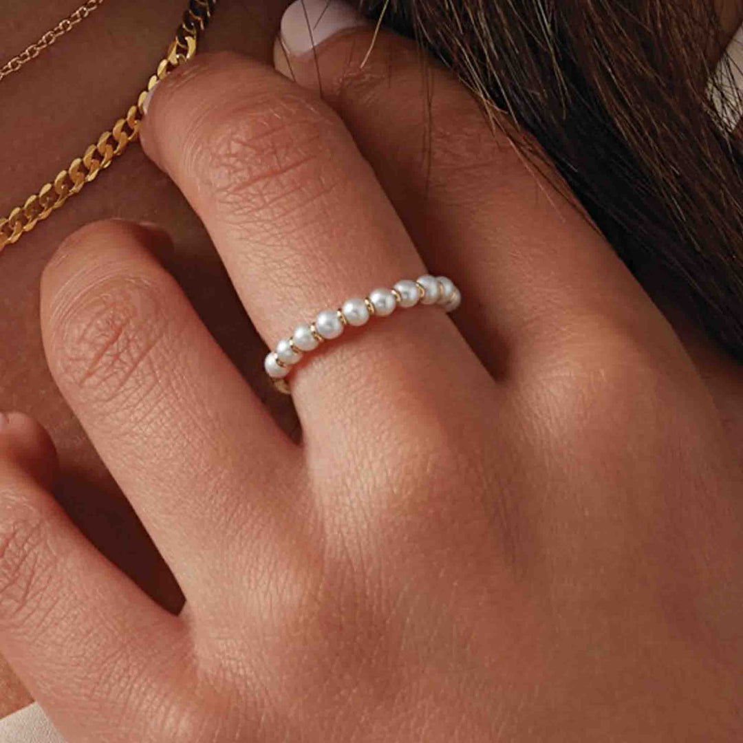 Petite Freshwater Pearl Stackable Ring
