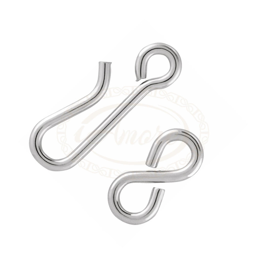 Sterling Silver Eye and Hook Clasp for Jewelry Making