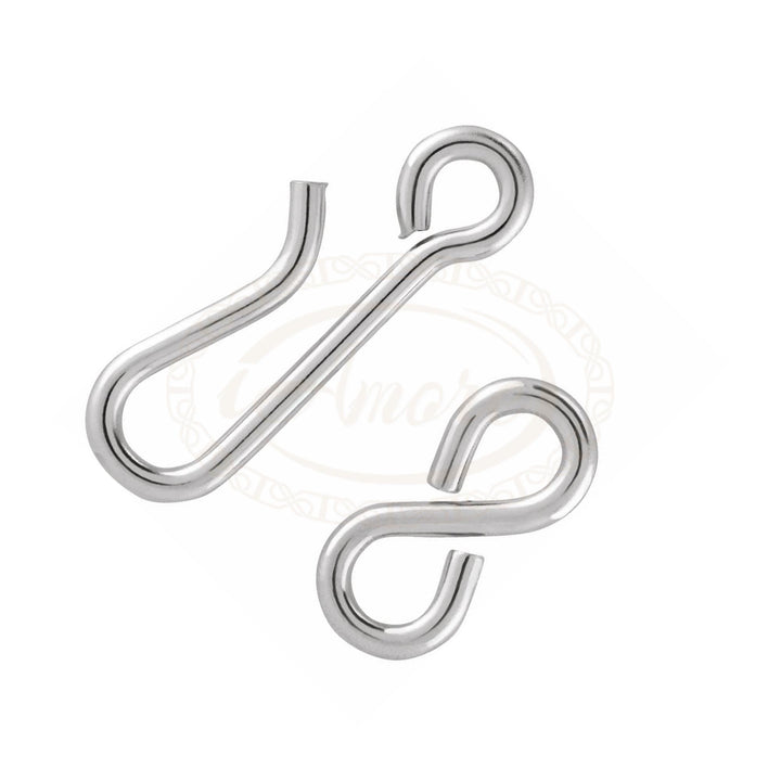 Sterling Silver Eye and Hook Clasp for Jewelry Making