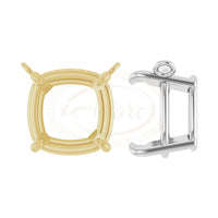 Cushion Claw Prong Basket Necklace Center Setting