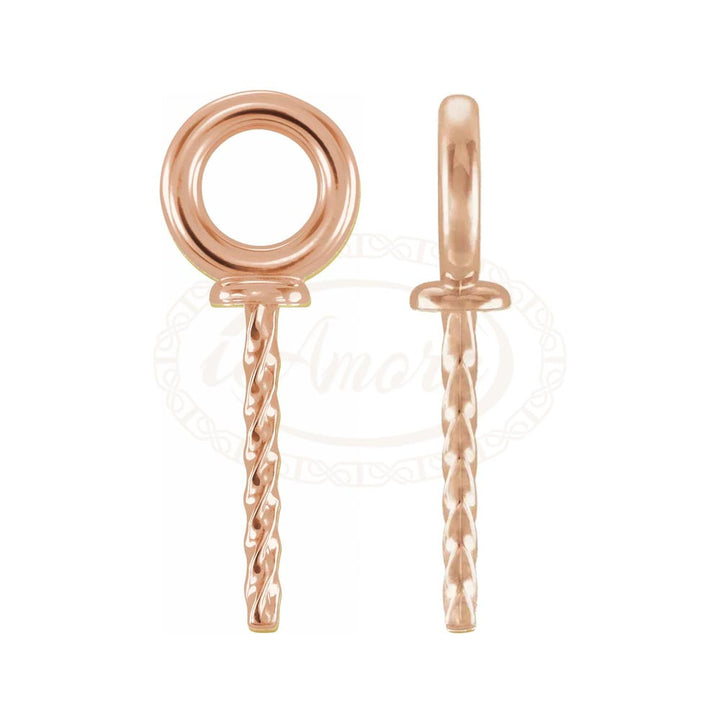 Pearl Cup Bail Pendant Mounting for 6-12 mm Pearl