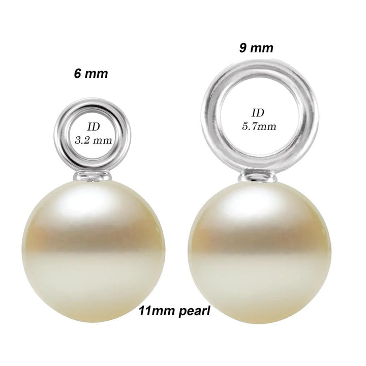 Pearl Cup Bail Pendant Mounting for 6-12 mm Pearl