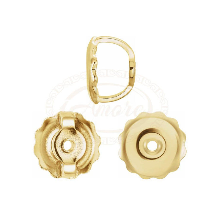 14k yellow gold screw earring back replacement.