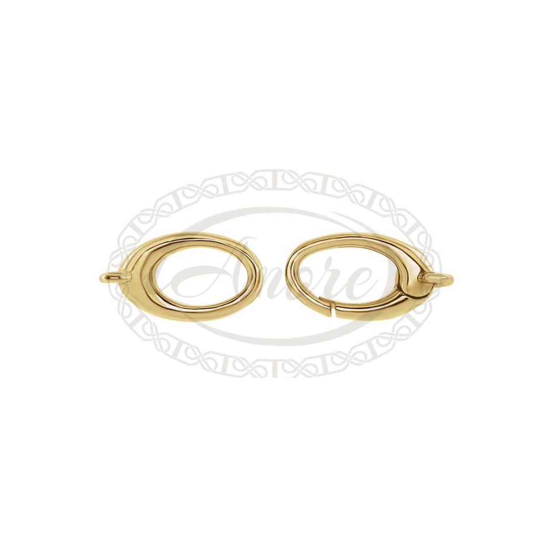 14K Gold or Sterling Silver Double Triggerless Lobster Clasp