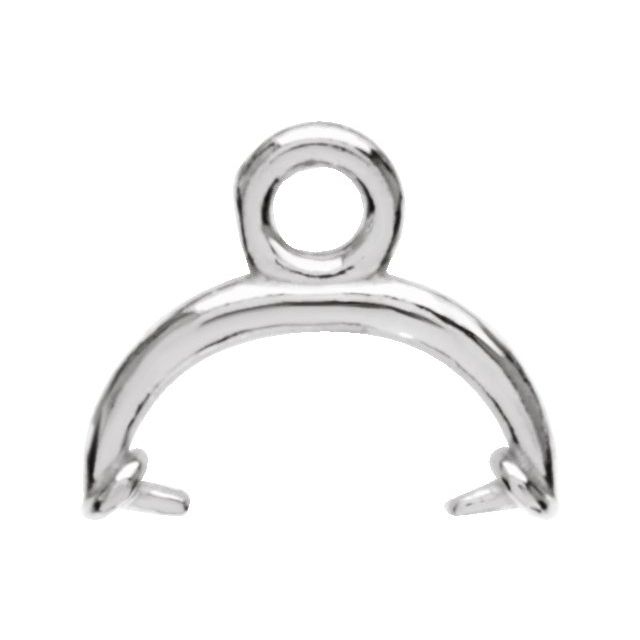 14K Gold Briolette Dangle Mounting Bail for Pendant Charm