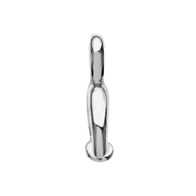 14K Gold Briolette Dangle Mounting Bail for Pendant Charm