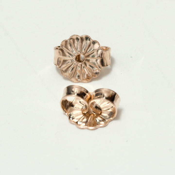 5.5mm Deluxe Daisy Earring Friction Back Replacement Earring Backs Nuts