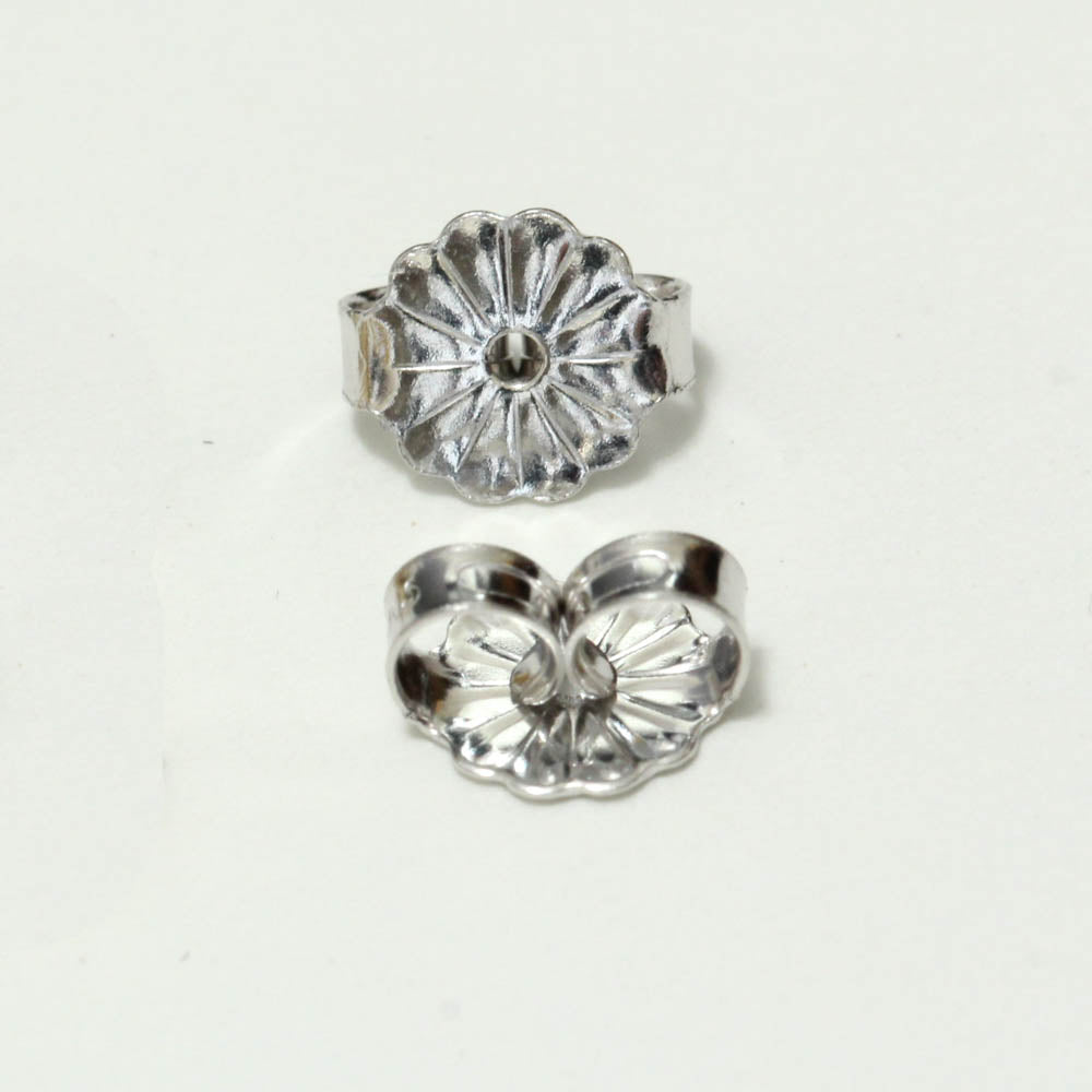 5.5mm Deluxe Daisy Earring Friction Back Replacement Earring Backs Nuts