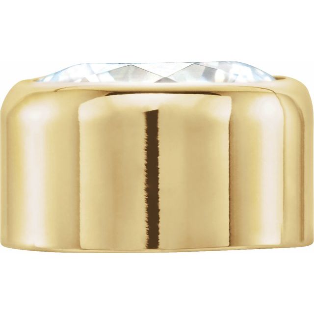 Round Bezel with Bearing Setting Machined Made