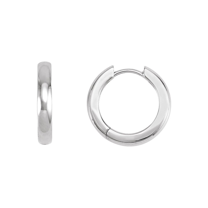 17.5mm Hinged Snap Hoop Earrings