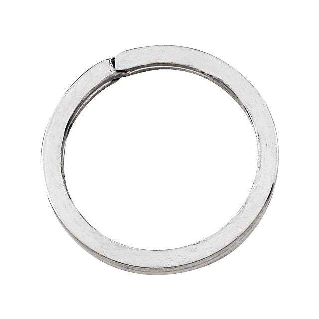 Sterling Silver Round Split Ring Key Rings Connectors