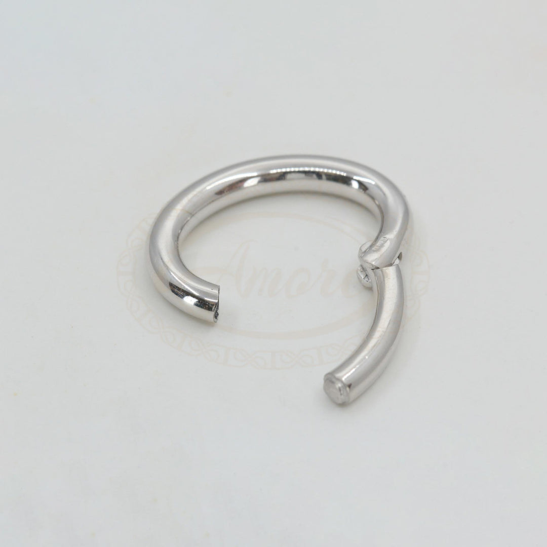 Sterling Silver Oval Hinged 23mm Hook Clasp Connectors