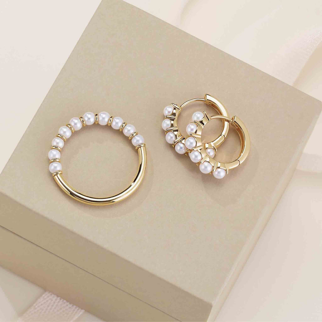 Petite Freshwater Pearl Stackable Ring