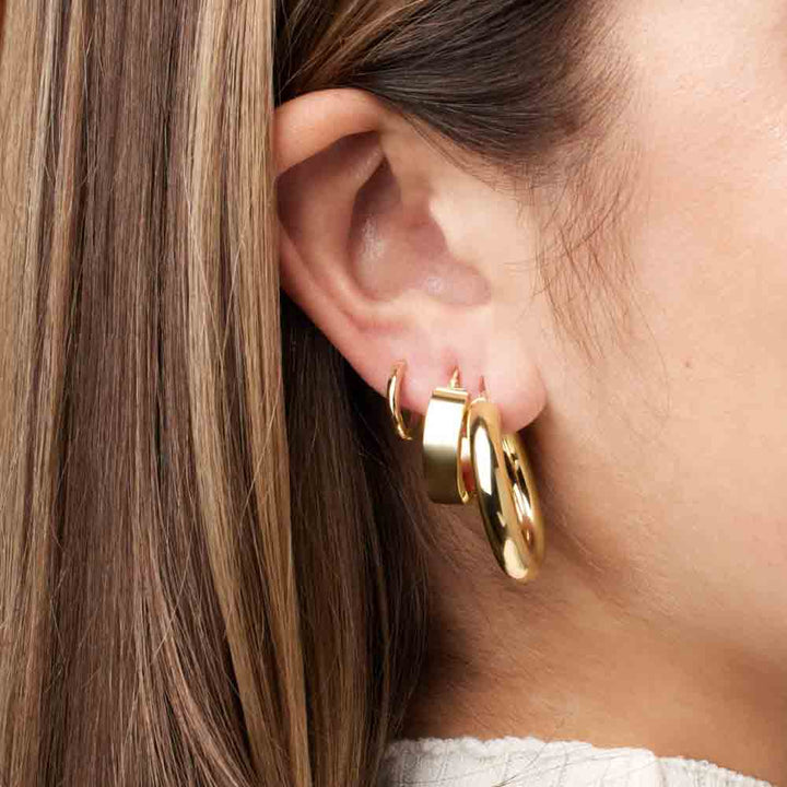 5mm Tube 30mm Hoop Earrings