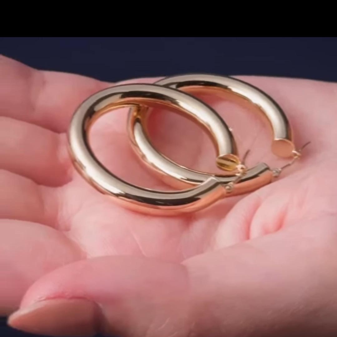 5mm Tube 30mm Hoop Earrings