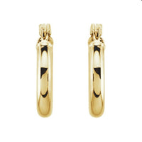 2mm Tube Hoop Earrings 13mm - 60mm