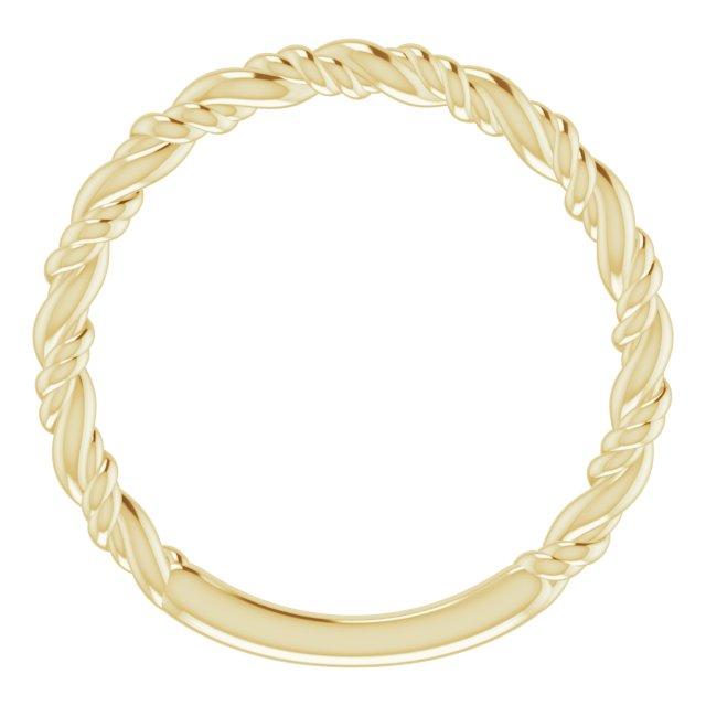 Twisted Rope Stackable Ring