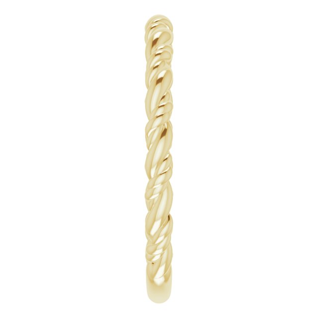 Twisted Rope Stackable Ring